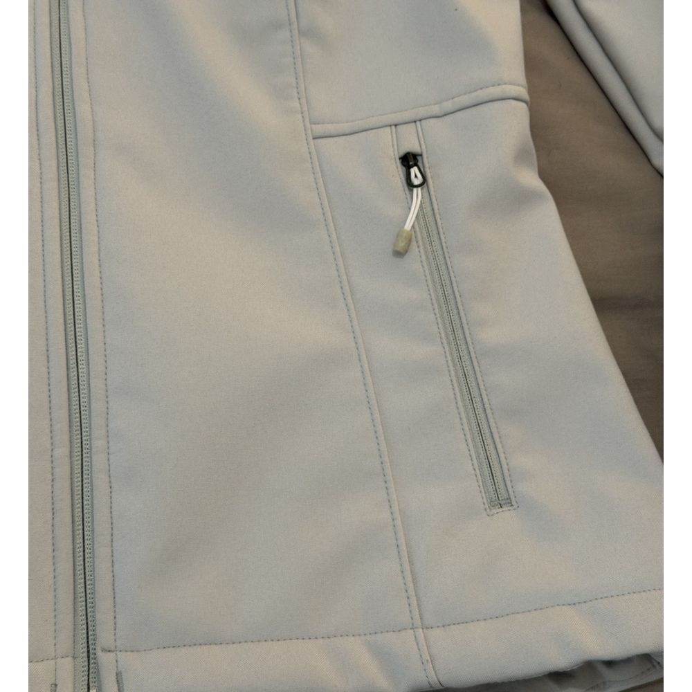 The North Face Windwall Soft Shell Full Zip Jacket Stone Grey Women's | Med $160 - Picture 5 of 10